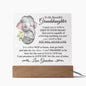 To My Beautiful Granddaughter-- Gift for Granddaughter, Premium Acrylic Keepsake with Built-in LED Lights