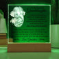 To My Beautiful Granddaughter-- Gift for Granddaughter, Premium Acrylic Keepsake with Built-in LED Lights