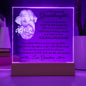 To My Beautiful Granddaughter-- Gift for Granddaughter, Premium Acrylic Keepsake with Built-in LED Lights