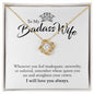 My Badass Wife | My Queen - Love Knot Necklace