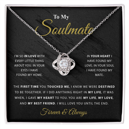My Soulmate | My Everything - Love Knot Necklace
