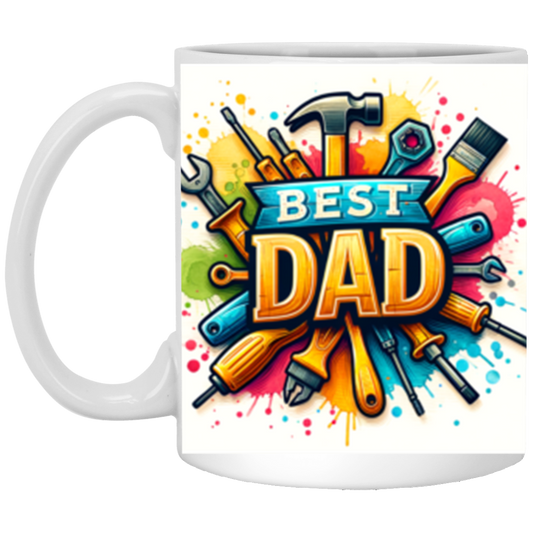 Best Dad Tool 11oz White Mug