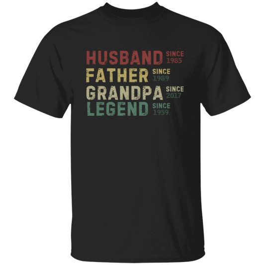 HUSBAND FATHER GRANDPA LEGEND Customize T-Shirt