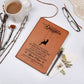 To My Daughter Gifts, Vegan Leather Ruled Notebook Journal, 100 Sheets, A5 Size Book