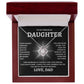 To Precious My Daughter | Love Dad | Love Knot Necklace
